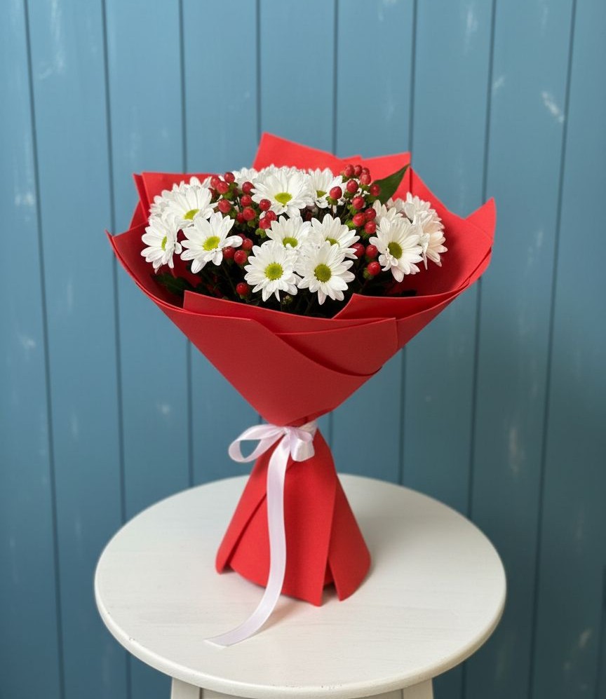 Букет цветов из: Хризантемы в Снежинске