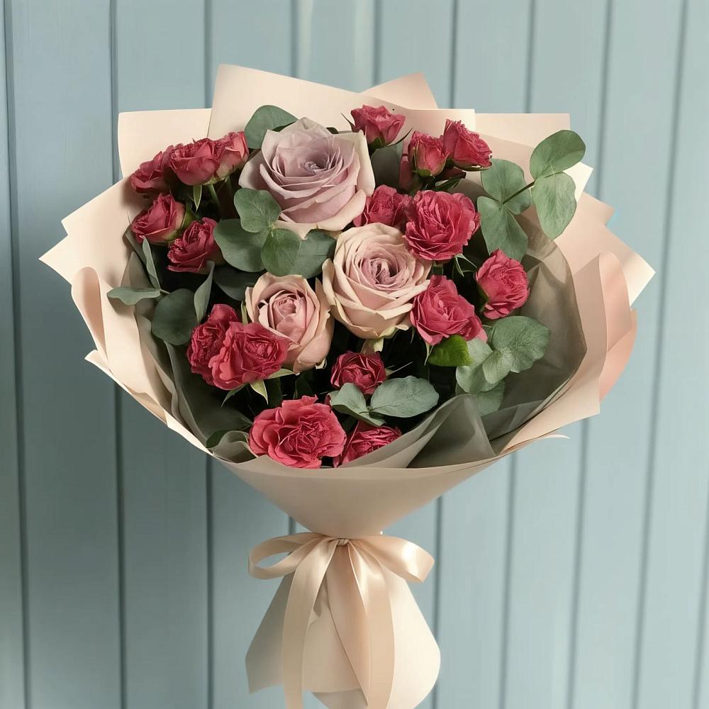 Букет цветов из: Гвоздики и Розы в Снежинске