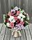 Букет цветов из: Альстромерии, Гвоздики, Розы и Хризантемы в Снежинске