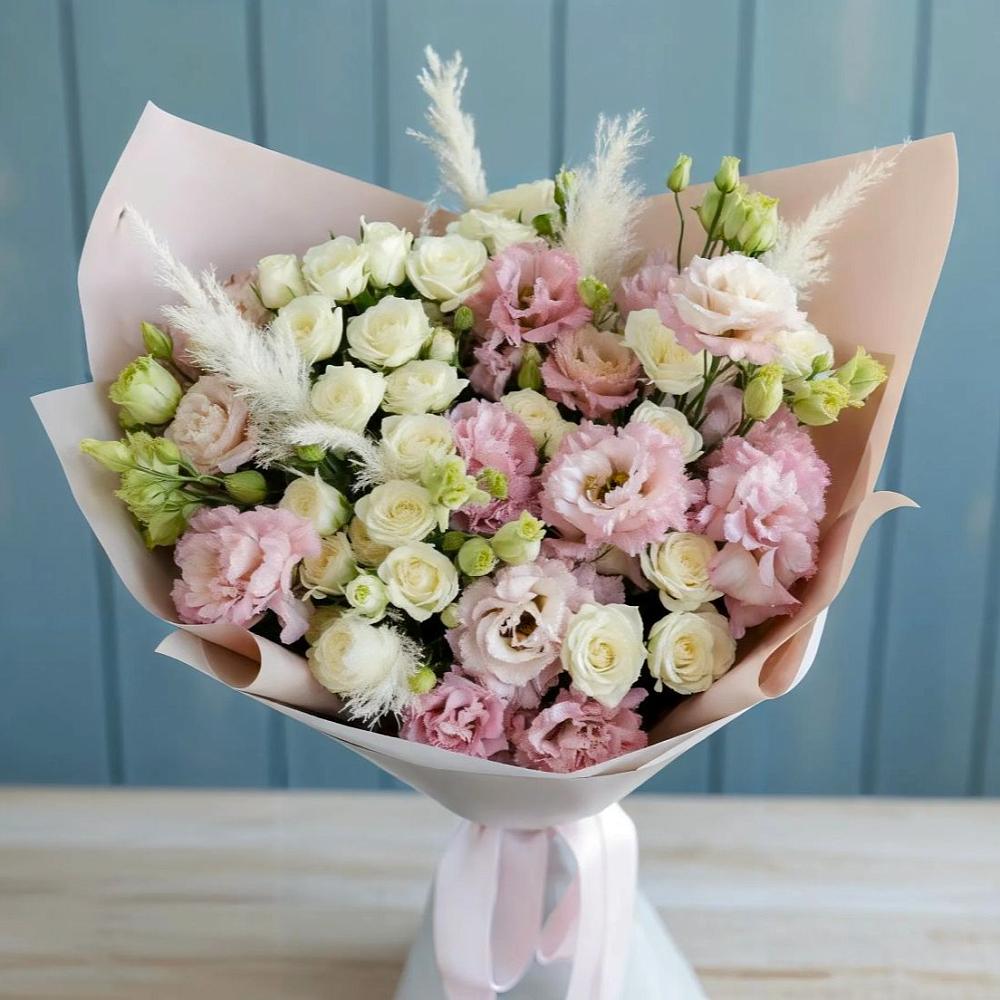 Букет цветов из: Альстромерии и Розы в Снежинске