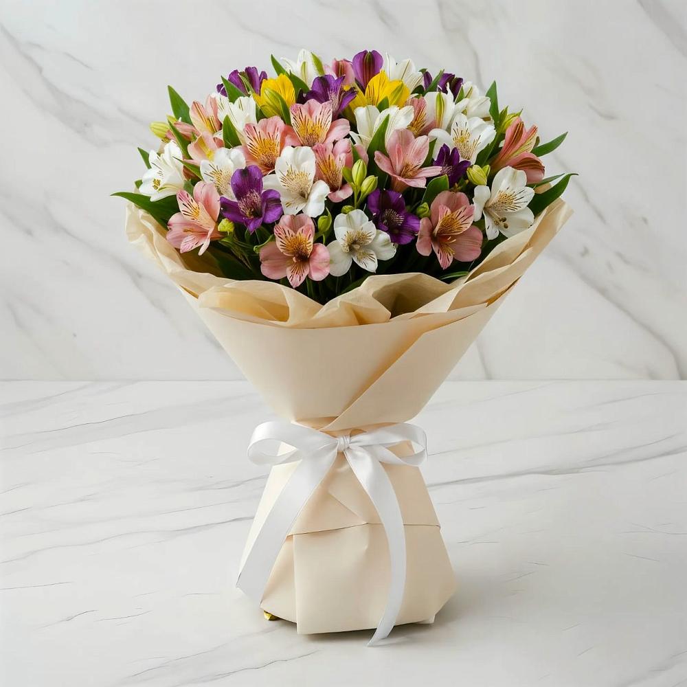 Букет цветов из: Альстромерии в Снежинске