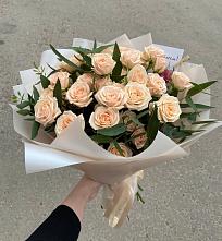 Букет Кремовые розы Латте в Снежинске
