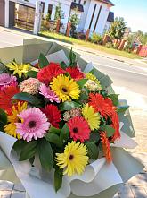 Букет цветов из:  Герберы #REPLACE_PRED# Снежинске