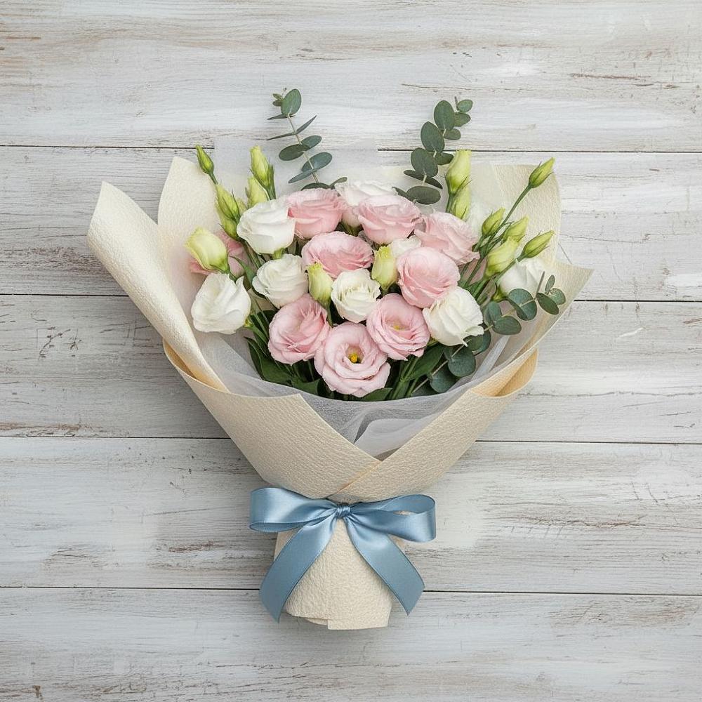 Букет цветов из: Лизиантусы в Снежинске